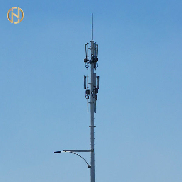 GR50 Grade Steel Telecommunication Post 25M 30M 36M 3-25mm Wall Thickness